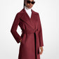 Wool Blend Wrap Coat