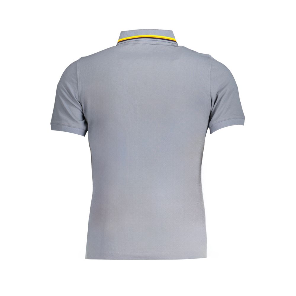 K-WAY Gray Cotton Polo Shirt