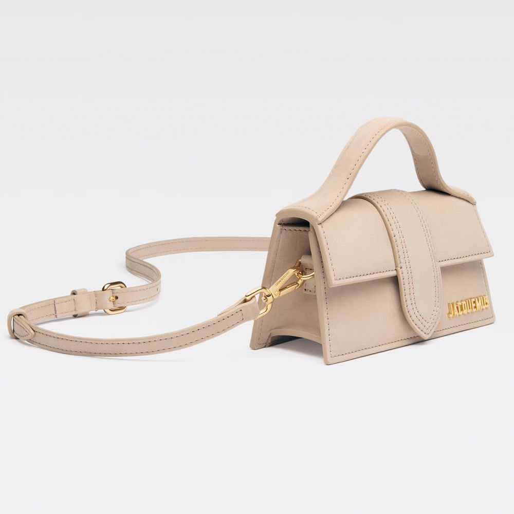 Jacquemus Beige Leather Crossbody Bag