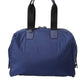 Dolce & Gabbana Blue Nylon Calfskin Hand Shoulder Duffel Bag