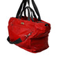 Dolce & Gabbana Red Nylon Calfskin Hand Shoulder Duffel Bag