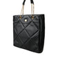 Dolce & Gabbana Black Leather JUNGLE Quilted Shopping Tote Bag