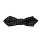 Dolce & Gabbana Black Silk Polka Dot Adjustable Neck Men Papillon Bow Tie