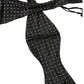 Dolce & Gabbana Black Silk Polka Dot Slim Skinny Necktie Men Bow Tie