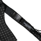 Dolce & Gabbana Black Silk Polka Dot Slim Skinny Necktie Men Bow Tie