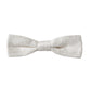 Dolce & Gabbana White Silk Patterned Adjustable Neck Men Papillon Bow Tie