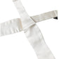 Dolce & Gabbana White Silk Slim Skinny Necktie Men Bow Tie