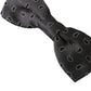 Dolce & Gabbana Black Silk Patterned Adjustable Neck Men Bow Tie