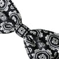 Dolce & Gabbana Black White Printed Adjustable Neck Men Bow Tie