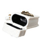 Dolce & Gabbana White Silicone Devotion Heart Cover Hand Bag Airpod Case