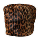 Dolce & Gabbana Brown Leopard Fur Women Bucket Hat