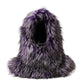 Dolce & Gabbana Purple Faux Fur Whole Head Wrap Hat