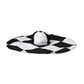 Dolce & Gabbana Black White Checkered Wide Brim Floppy Hat