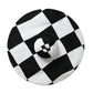 Dolce & Gabbana Black White Checkered Wide Brim Floppy Hat