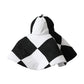 Dolce & Gabbana Black White Checkered Wide Brim Floppy Hat