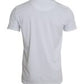 Dolce & Gabbana White Cotton Roundneck Short Sleeve T-shirt