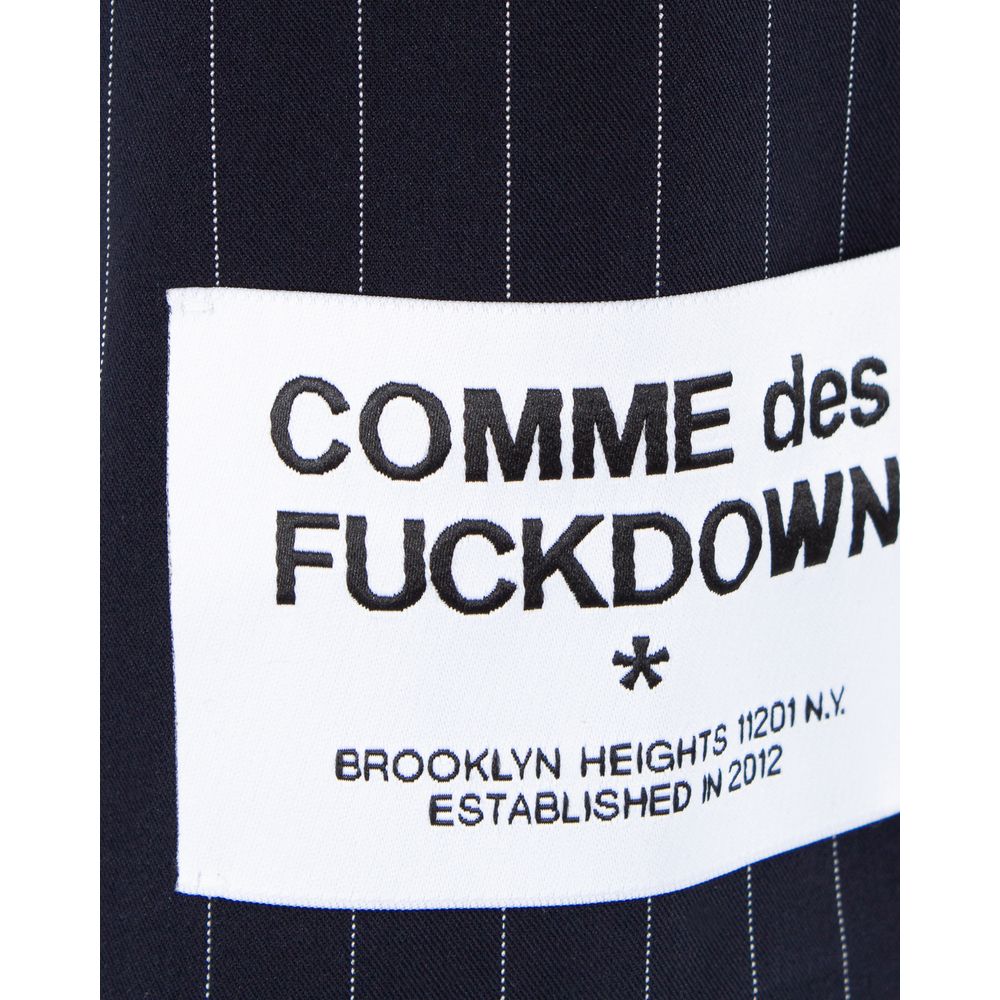 Comme Des Fuckdown Blue Polyester Suits & Blazer