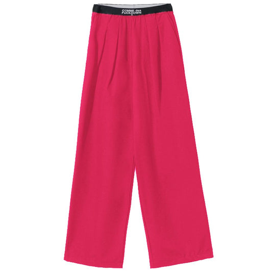 Comme Des Fuckdown Fuchsia Polyester Jeans & Pant