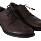 Dolce & Gabbana Elegant Brown Leather Derby Brogues