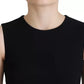 Dolce & Gabbana Black Dress Sheath Flare Viscose Dress