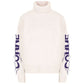 Comme Des Fuckdown Beige Acrylic Sweater