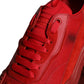 Dolce & Gabbana Red Leather Daymaster Low Top Sneakers Shoes