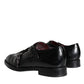 Dolce & Gabbana Black Calf Leather Men Formal Dress Shoes