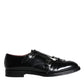 Dolce & Gabbana Black Calf Leather Men Formal Dress Shoes