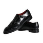 Dolce & Gabbana Black Calf Leather Men Formal Dress Shoes