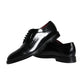 Dolce & Gabbana Black Calfskin Leather Derby Men Dress Shoes