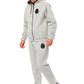 Billionaire Italian Couture Elegant Gray Hooded Cotton Sweatsuit