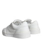 Dolce & Gabbana White Miami Leather Low Top Sneakers Shoes