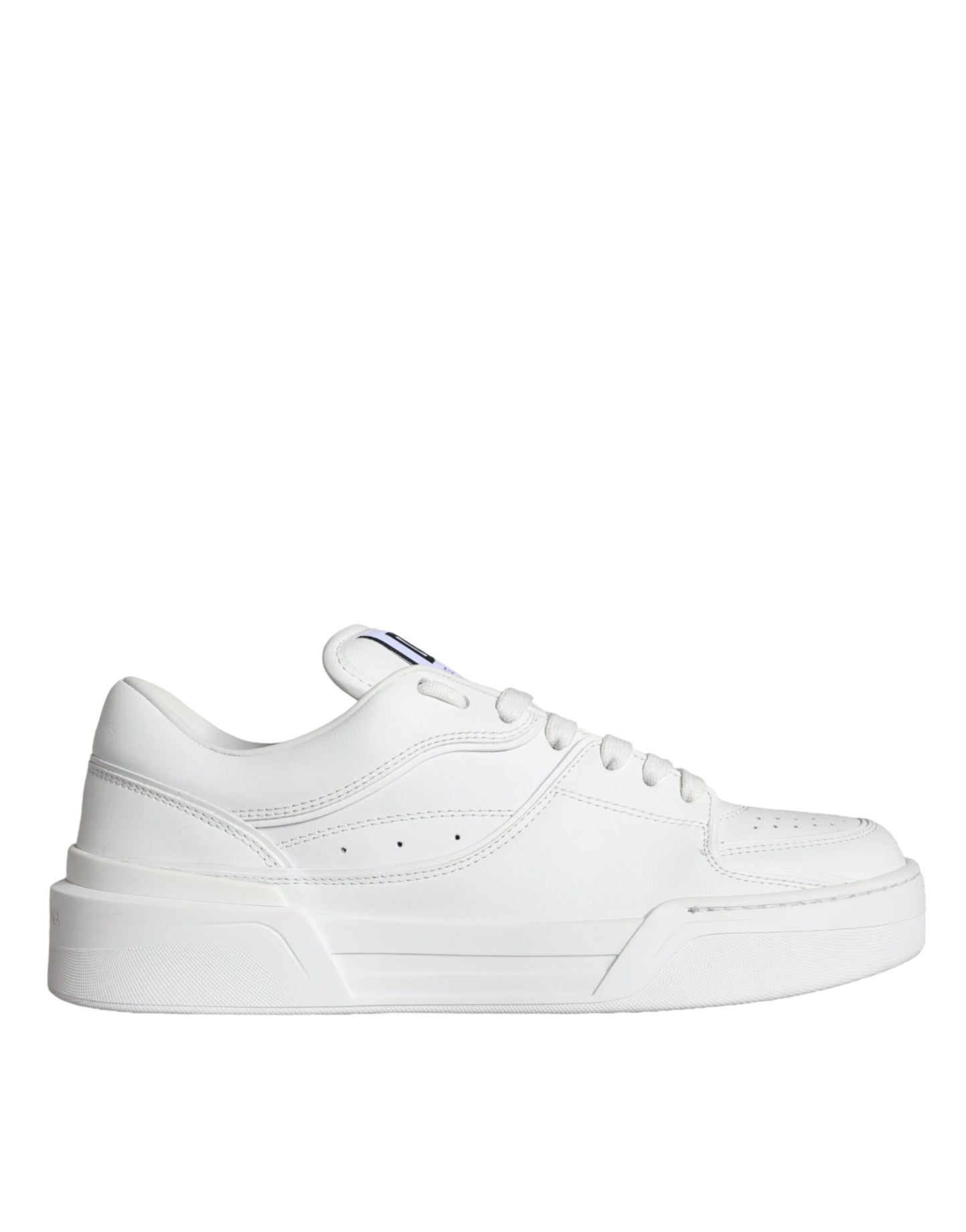 Dolce & Gabbana White Miami Leather Low Top Sneakers Shoes