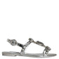 Dolce & Gabbana Silver Crystal Sandals Flats Flip Flops Shoes