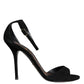 Dolce & Gabbana Black KEIRA Heels Ankle Strap Sandals Shoes