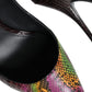 Dolce & Gabbana Multicolor Exotic Leather Heels Pumps Shoes