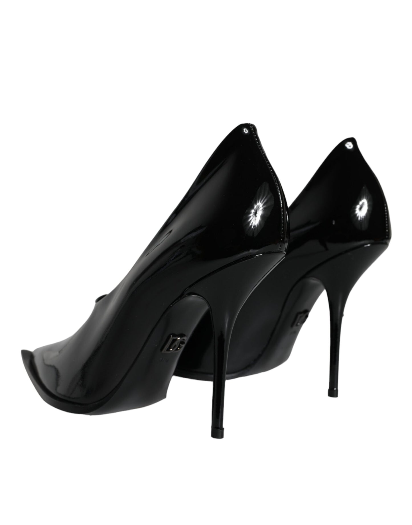 Dolce & Gabbana Black Patent Leather High Heels Pumps Shoes