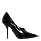 Dolce & Gabbana Black Patent Leather High Heels Pumps Shoes