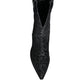 Dolce & Gabbana Black Gray Leopard Cowboy Boots Shoes