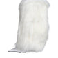 Dolce & Gabbana White Fur Leather Heels Mid Calf Boots Shoes