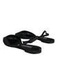 Dolce & Gabbana Black Satin Flats Slingback Sandals Shoes