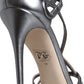 Dolce & Gabbana Silver Keira Leather Heels Sandals Shoes