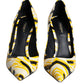 Dolce & Gabbana Multicolor Stripes Leather High Heels Pumps Shoes