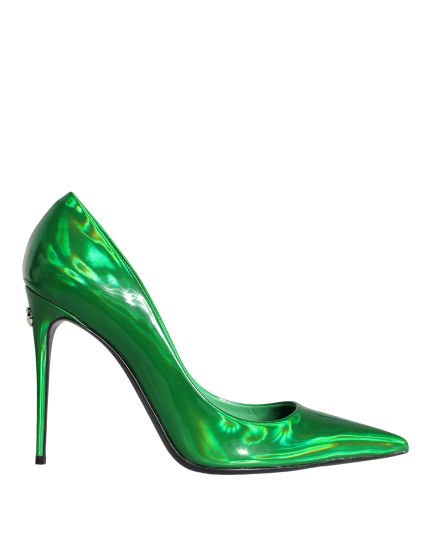 Dolce & Gabbana Green Patent Leather High Heels Pumps Shoes