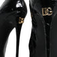 Dolce & Gabbana Black Patent Leather High Heels Pumps Shoes