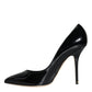 Dolce & Gabbana Black Patent Leather Bellucci Pumps Heels Shoes