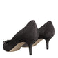 Dolce & Gabbana Gray Amore Suede Bellucci Heels Pumps Shoes