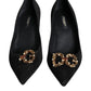 Dolce & Gabbana Black Amore Suede Bellucci Heels Pumps Shoes