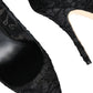 Dolce & Gabbana Black Taormina Lace Bellucci Pumps Shoes