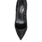 Dolce & Gabbana Black Taormina Lace Bellucci Pumps Shoes